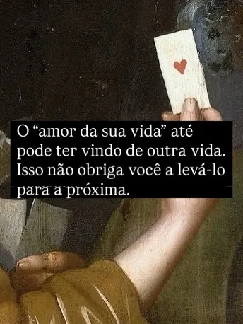O pior nem é encontrar a pessoa errada.

É perceber que você já sentiu essa dor antes. Com outro nome, outro rosto e outra história.

De nov
