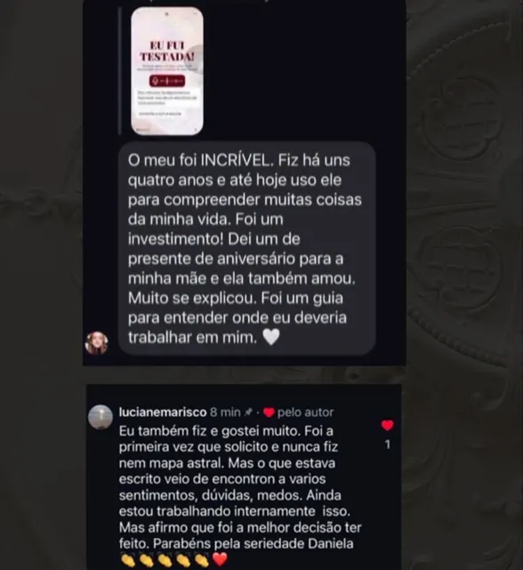Fazia tempo que eu não atualizava os depoimentos por aqui e eles continuam chegando todos os dias.

Separei alguns para compartilhar com voc